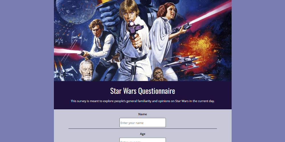 Star Wars Questionnaire